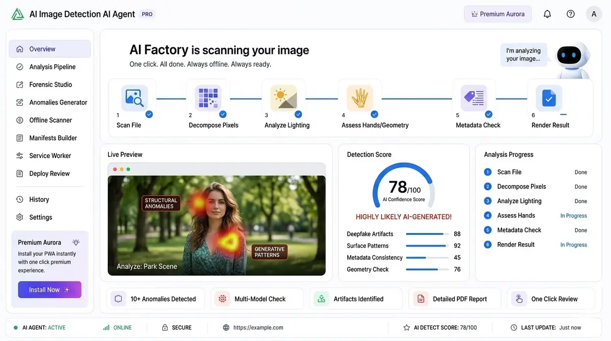 AI NDA generator — example of the AI tool dashboard software